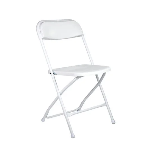 Chaise pliante blanche