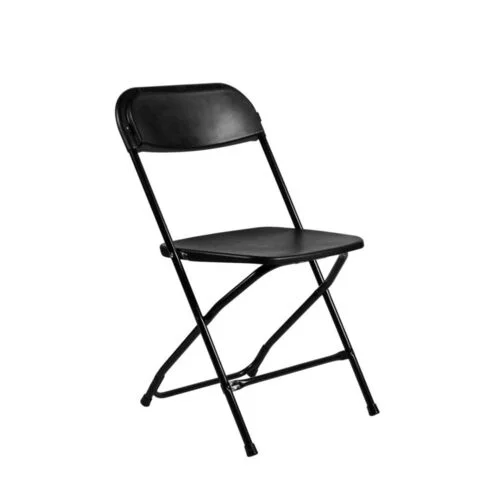 Chaise pliante noire